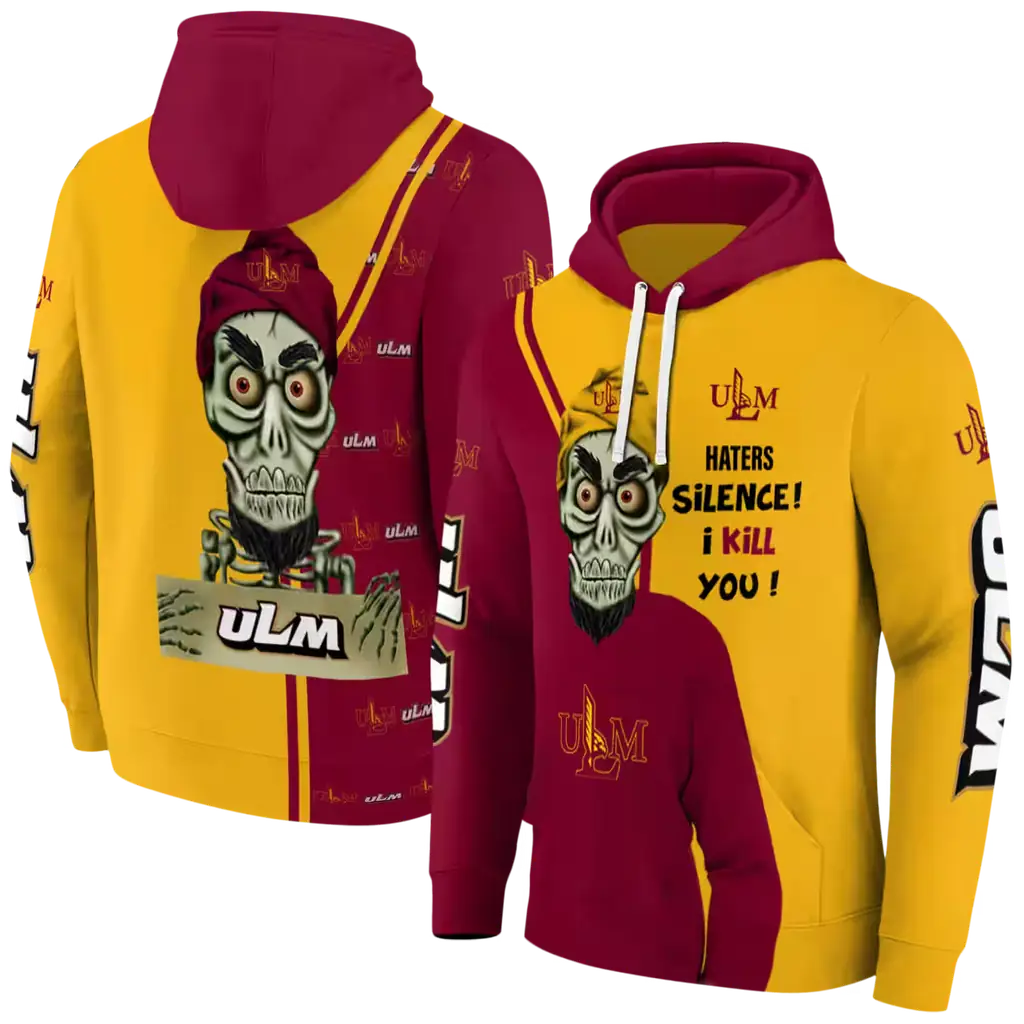 louisiana monroe warhawks achmed skull red hoodie fashion forward louisiana monroe warhawks achmed skull red hoodie fashion forward