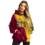 louisiana monroe warhawks achmed skull red hoodie best selling