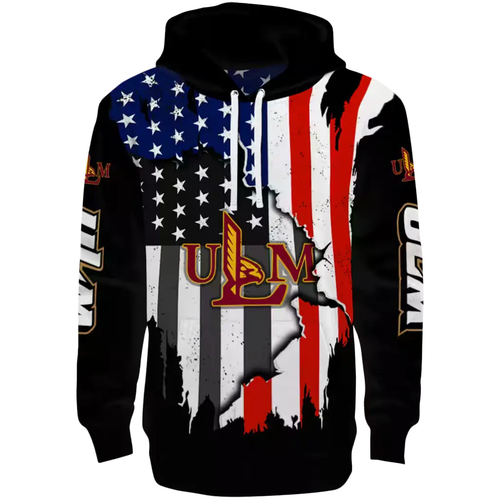 louisiana monroe warhawks american pride black hoodie best selling louisiana monroe warhawks american pride black hoodie best selling