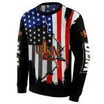 louisiana monroe warhawks american pride black hoodie best selling