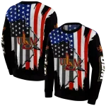 louisiana monroe warhawks american pride black hoodie best selling
