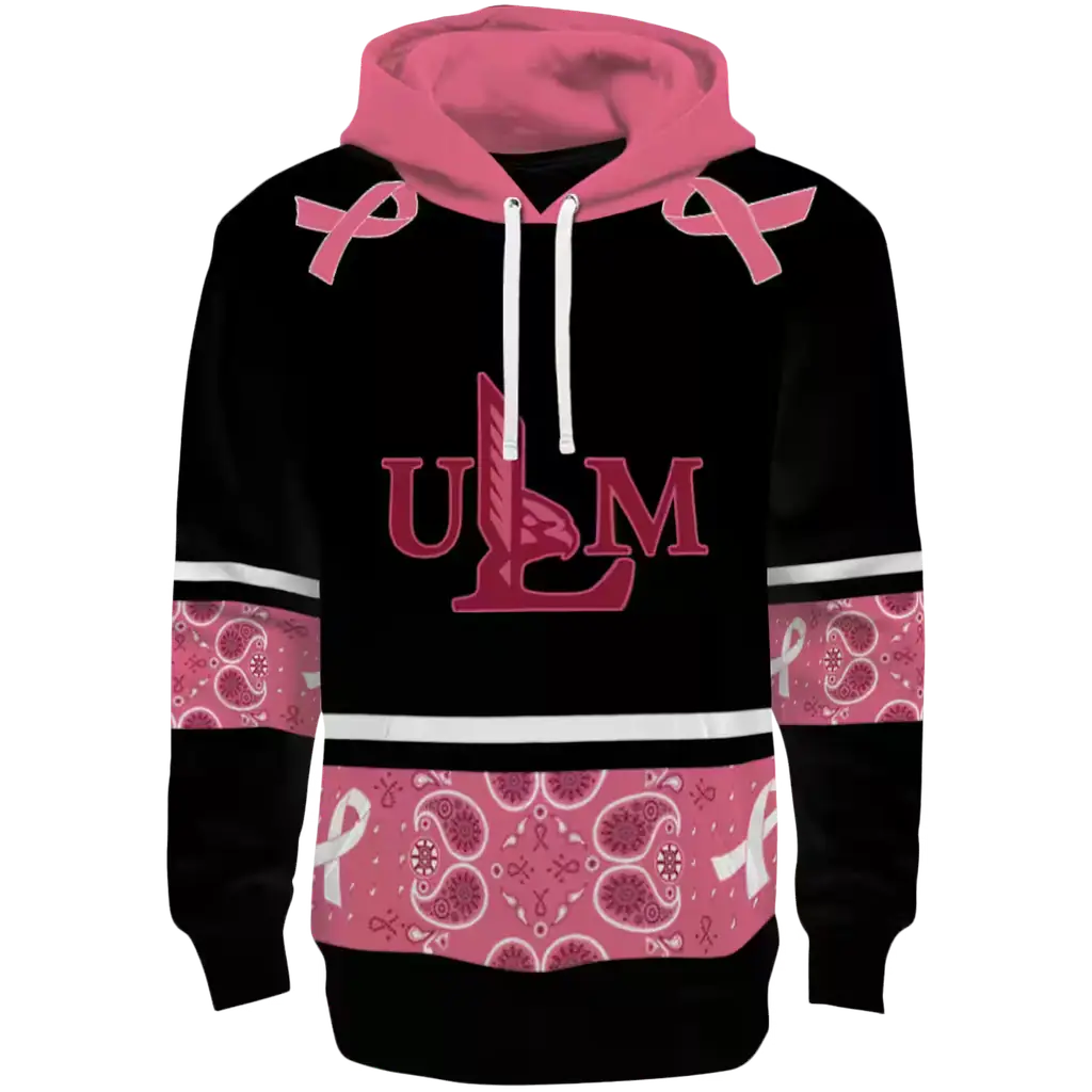 louisiana monroe warhawks awareness ribbon black pink hoodie best selling louisiana monroe warhawks awareness ribbon black pink hoodie best selling