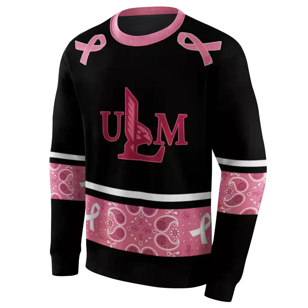 louisiana monroe warhawks awareness ribbon black pink hoodie new arrival louisiana monroe warhawks awareness ribbon black pink hoodie new arrival