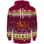 louisiana monroe warhawks christmas trees red hoodie best selling
