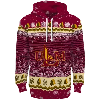 louisiana monroe warhawks christmas trees red hoodie best selling