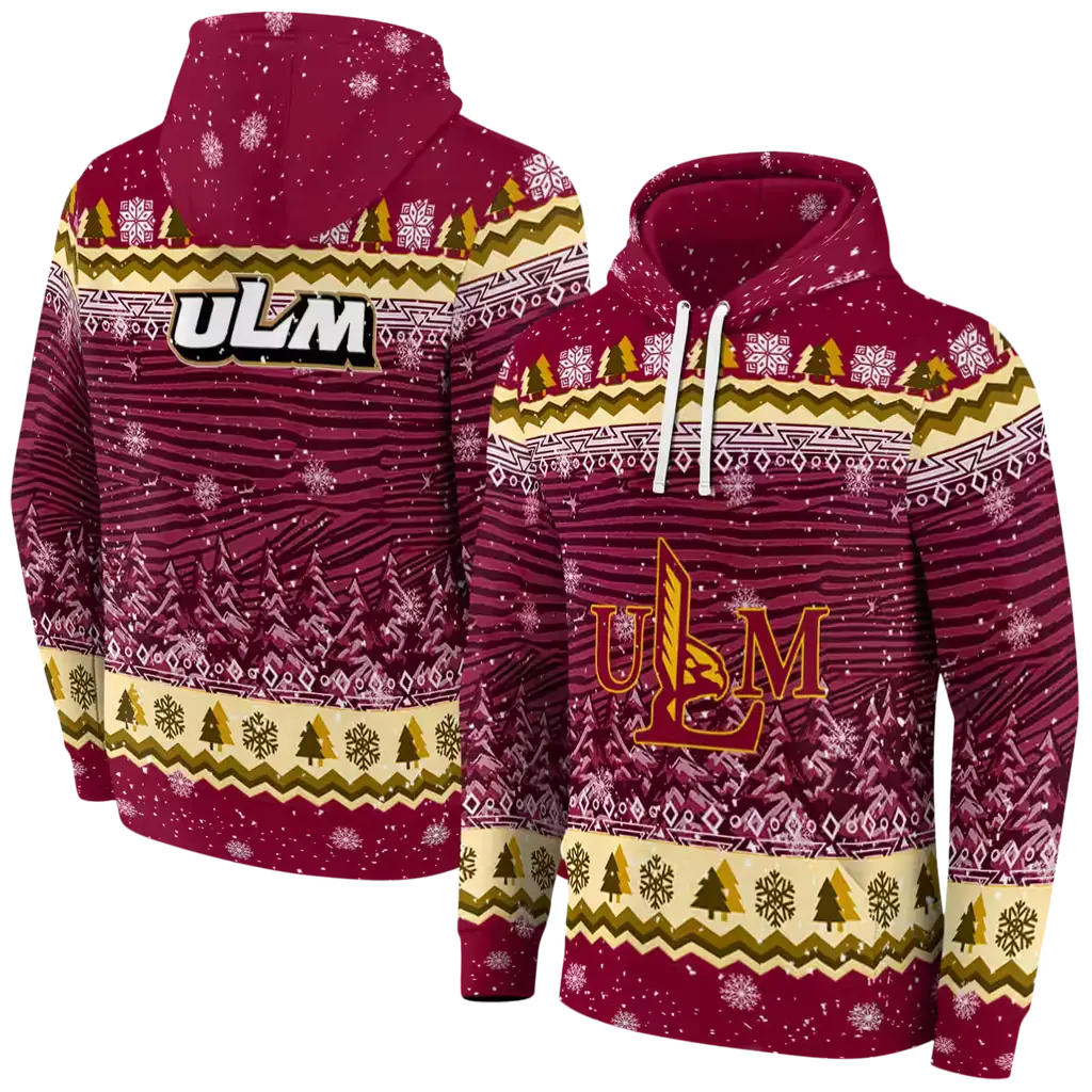 louisiana monroe warhawks christmas trees red hoodie fashion forward louisiana monroe warhawks christmas trees red hoodie fashion forward