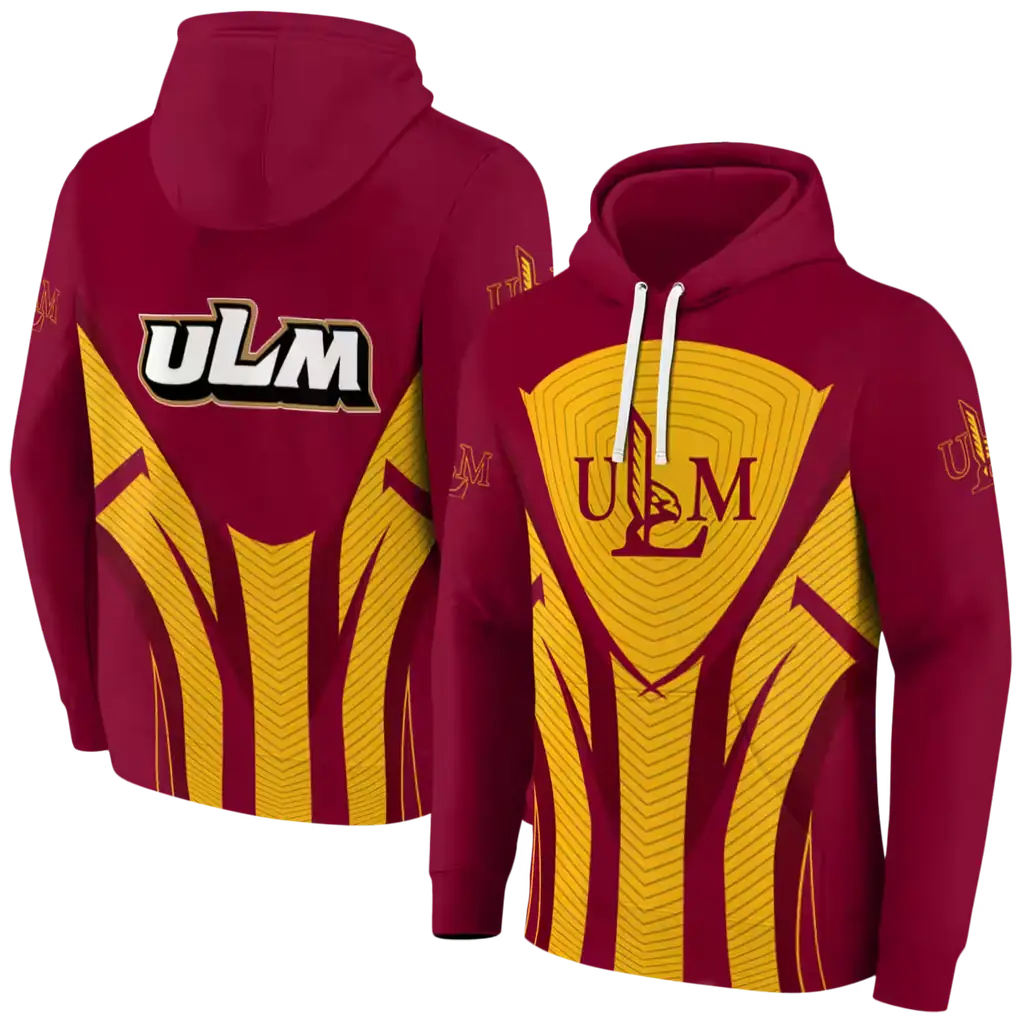 louisiana monroe warhawks concentric lines red black hoodie fashion forward louisiana monroe warhawks concentric lines red black hoodie fashion forward