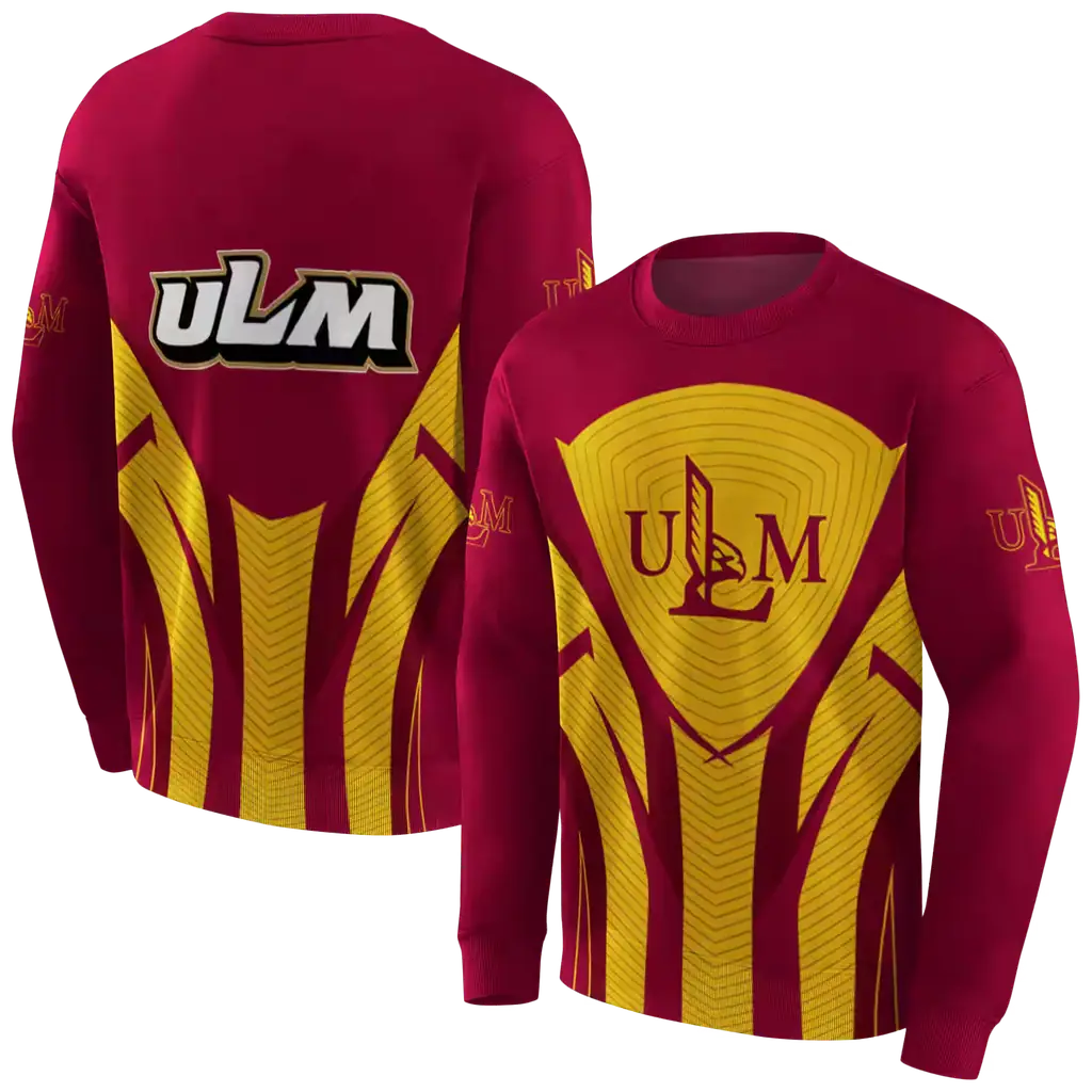 louisiana monroe warhawks concentric lines red black hoodie premium grade louisiana monroe warhawks concentric lines red black hoodie premium grade