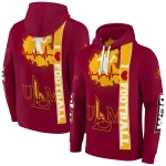 louisiana monroe warhawks football heartbeat red hoodie best selling