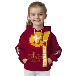 louisiana monroe warhawks football heartbeat red hoodie best selling