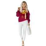 louisiana monroe warhawks football heartbeat red hoodie best selling