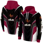 louisiana monroe warhawks futuristic pattern red black hoodie best selling