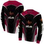 louisiana monroe warhawks futuristic pattern red black hoodie best selling