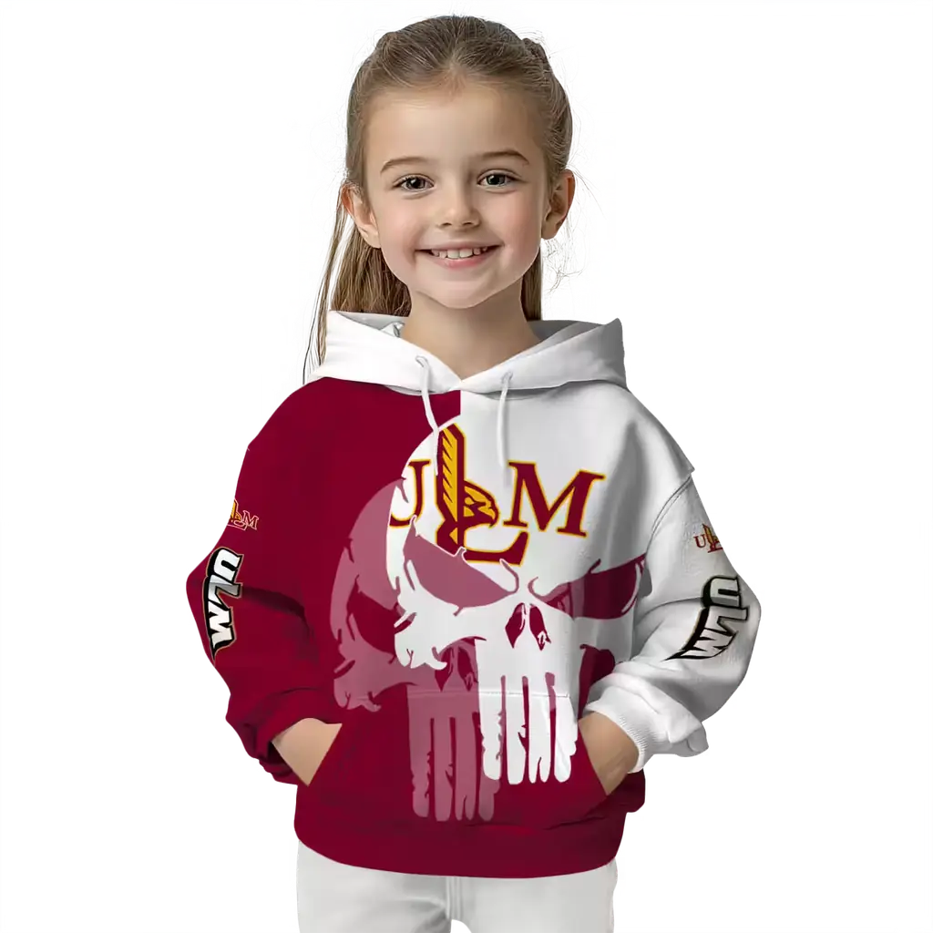 louisiana monroe warhawks graphic punisher red white hoodie top rated louisiana monroe warhawks graphic punisher red white hoodie top rated