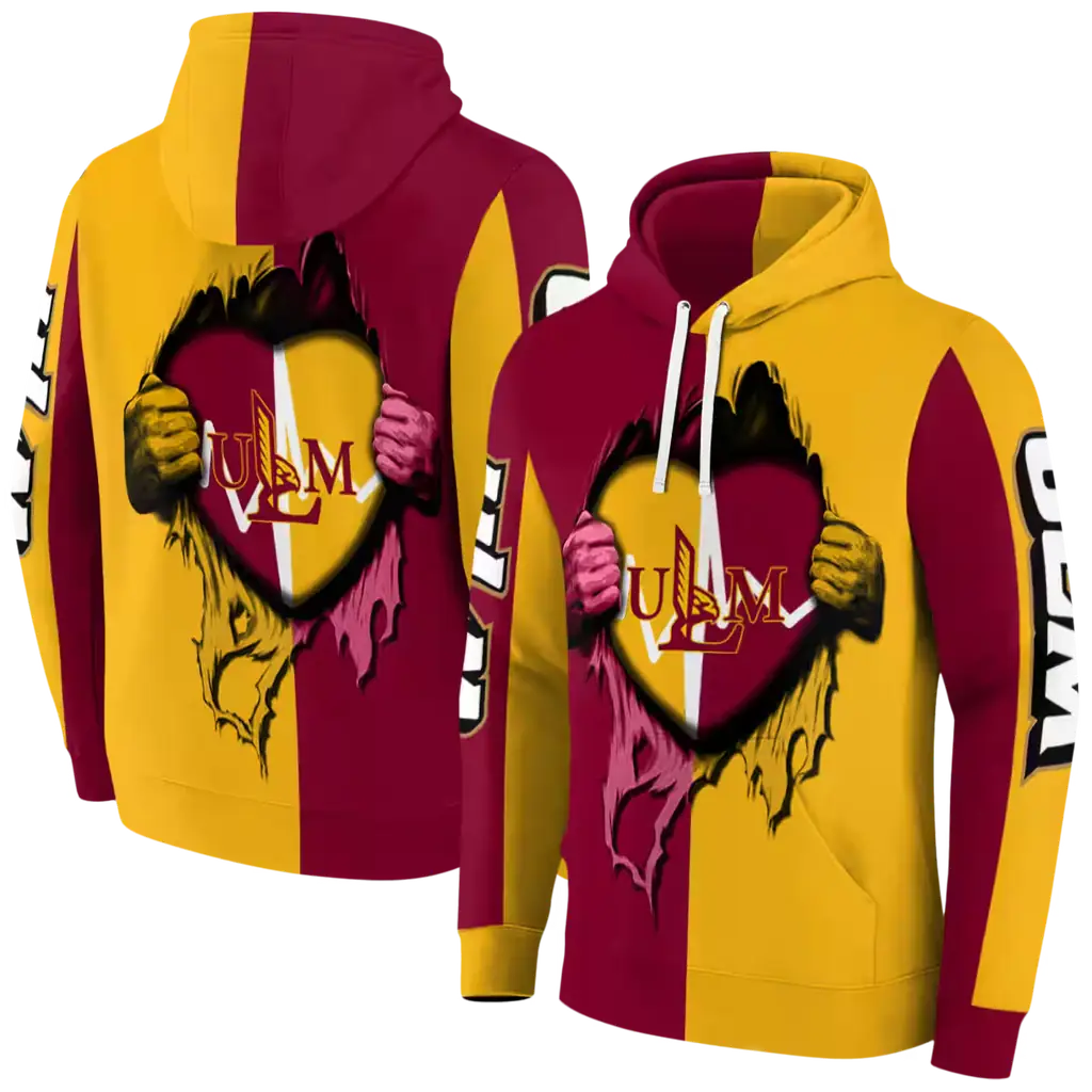 louisiana monroe warhawks heartbeat graphic red hoodie fashion forward louisiana monroe warhawks heartbeat graphic red hoodie fashion forward