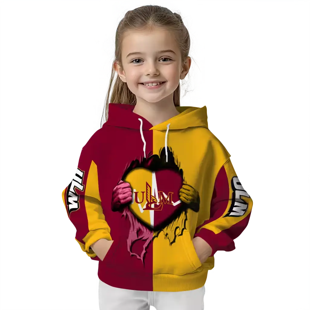 louisiana monroe warhawks heartbeat graphic red hoodie top rated louisiana monroe warhawks heartbeat graphic red hoodie top rated