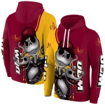 louisiana monroe warhawks jack skellington red hoodie best selling