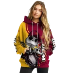 louisiana monroe warhawks jack skellington red hoodie best selling