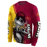 louisiana monroe warhawks jack skellington red hoodie best selling