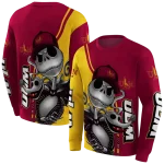 louisiana monroe warhawks jack skellington red hoodie best selling
