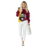 louisiana monroe warhawks jack skellington red hoodie best selling