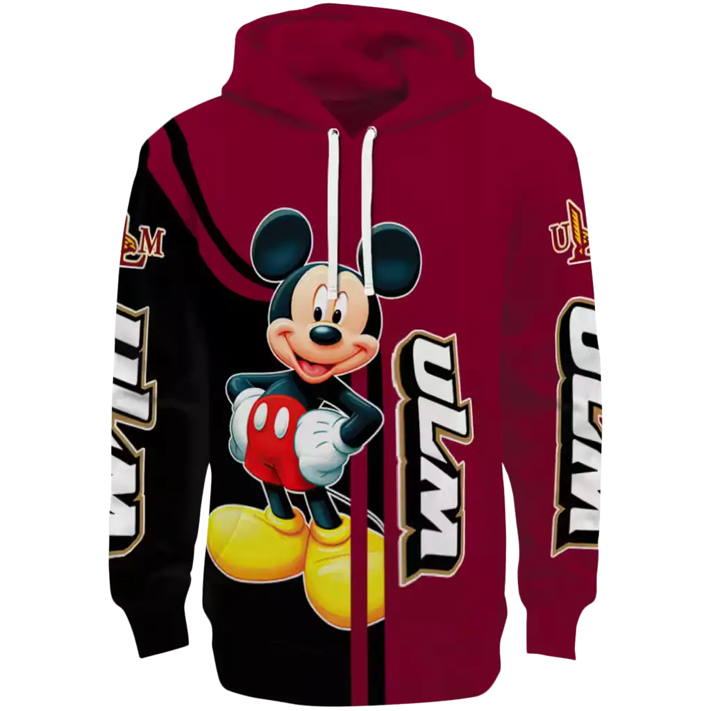 louisiana monroe warhawks mickey mouse red black hoodie best selling louisiana monroe warhawks mickey mouse red black hoodie best selling