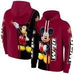louisiana monroe warhawks mickey mouse red black hoodie best selling