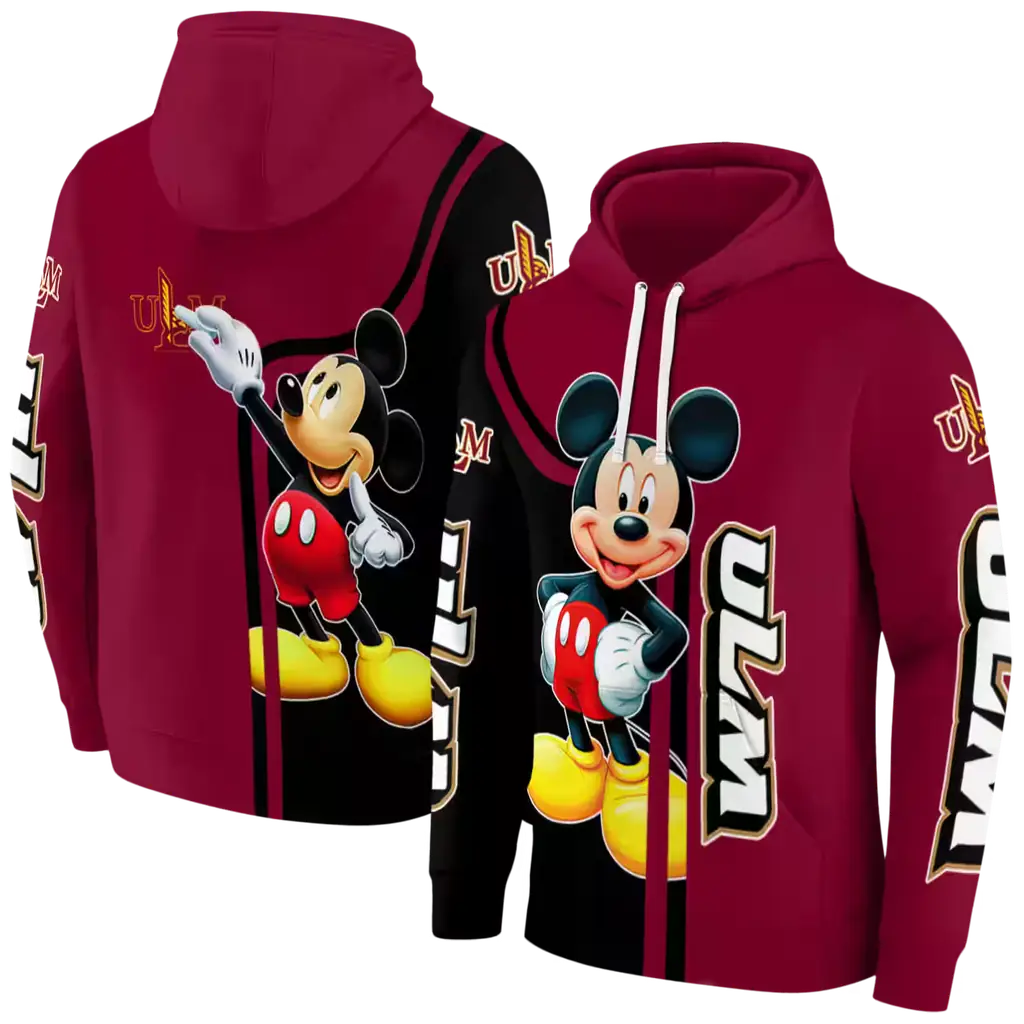 louisiana monroe warhawks mickey mouse red black hoodie fashion forward louisiana monroe warhawks mickey mouse red black hoodie fashion forward