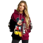 louisiana monroe warhawks mickey mouse red black hoodie best selling
