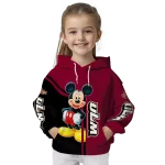 louisiana monroe warhawks mickey mouse red black hoodie best selling