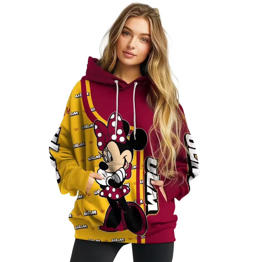 louisiana monroe warhawks minnie mouse red hoodie high quality louisiana monroe warhawks minnie mouse red hoodie high quality