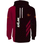 louisiana monroe warhawks monogram pattern red hoodie best selling