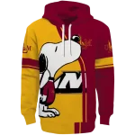 louisiana monroe warhawks playful snoopy red hoodie best selling