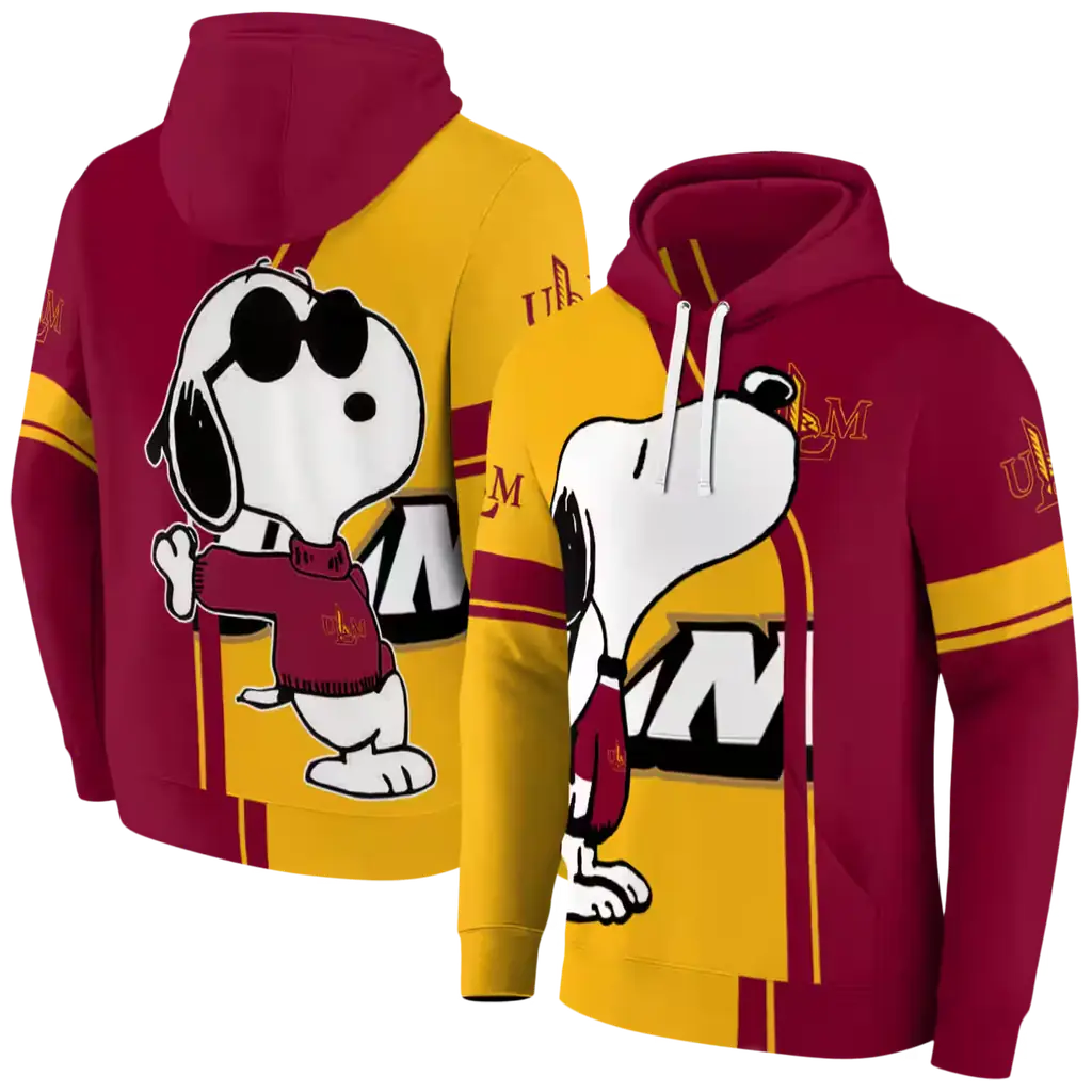 louisiana monroe warhawks playful snoopy red hoodie fashion forward louisiana monroe warhawks playful snoopy red hoodie fashion forward