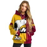 louisiana monroe warhawks playful snoopy red hoodie best selling