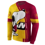 louisiana monroe warhawks playful snoopy red hoodie best selling
