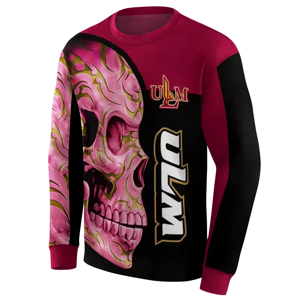 louisiana monroe warhawks skull motif red black hoodie new arrival louisiana monroe warhawks skull motif red black hoodie new arrival