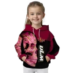 louisiana monroe warhawks skull motif red black hoodie best selling