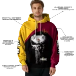 louisiana monroe warhawks skull punisher gold black hoodie best selling