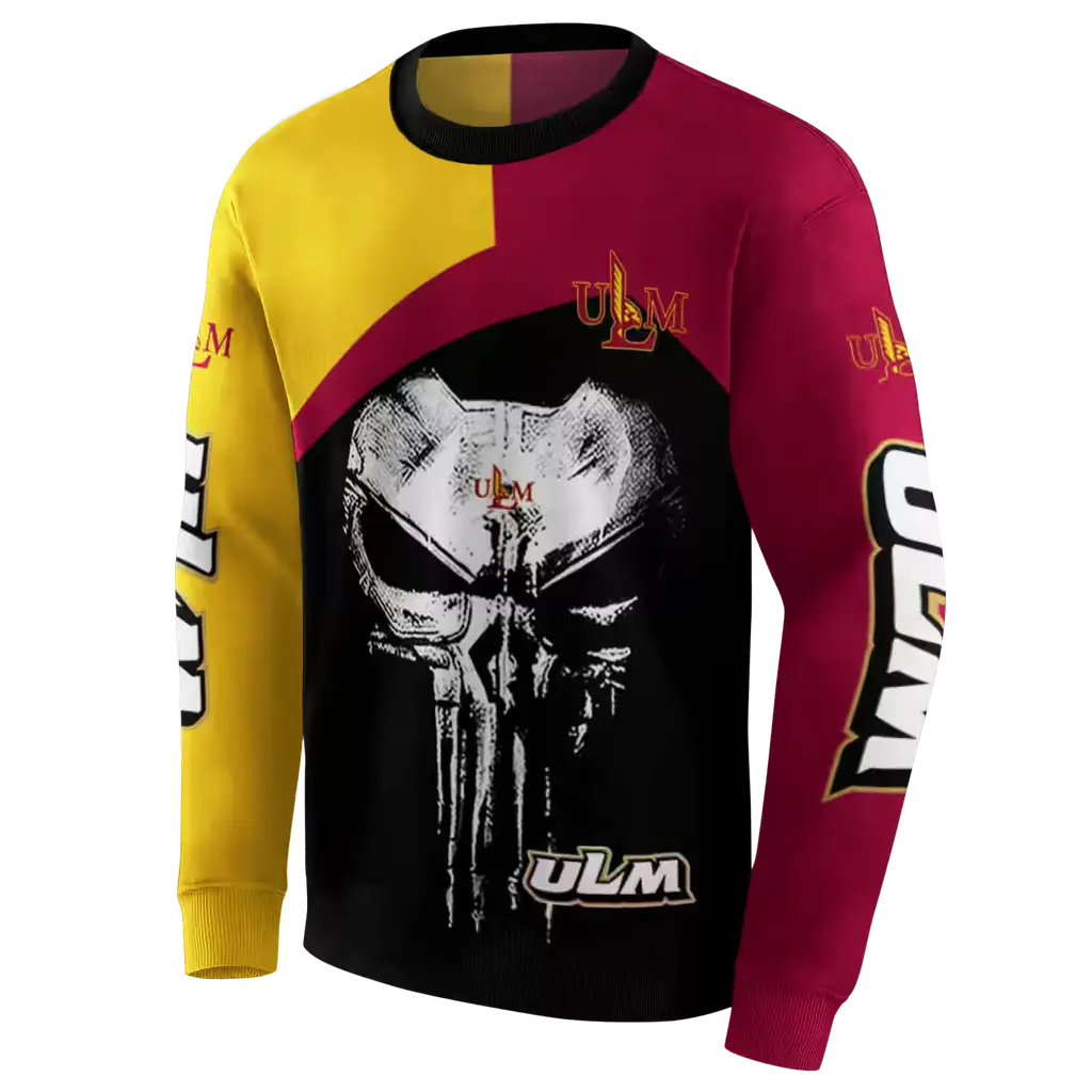 louisiana monroe warhawks skull punisher gold black hoodie new arrival louisiana monroe warhawks skull punisher gold black hoodie new arrival