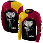 louisiana monroe warhawks skull punisher gold black hoodie best selling