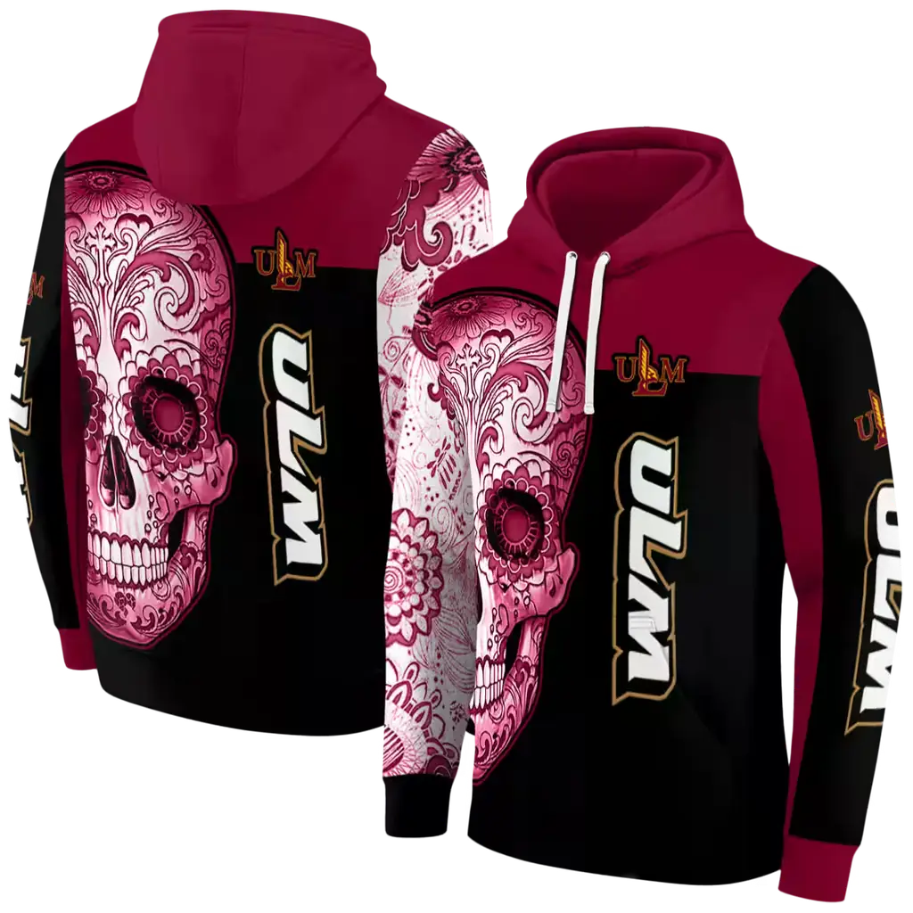 louisiana monroe warhawks sugar skull red black hoodie fashion forward louisiana monroe warhawks sugar skull red black hoodie fashion forward