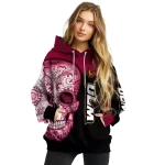 louisiana monroe warhawks sugar skull red black hoodie best selling