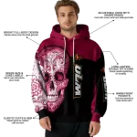 louisiana monroe warhawks sugar skull red black hoodie best selling