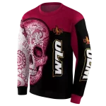 louisiana monroe warhawks sugar skull red black hoodie best selling