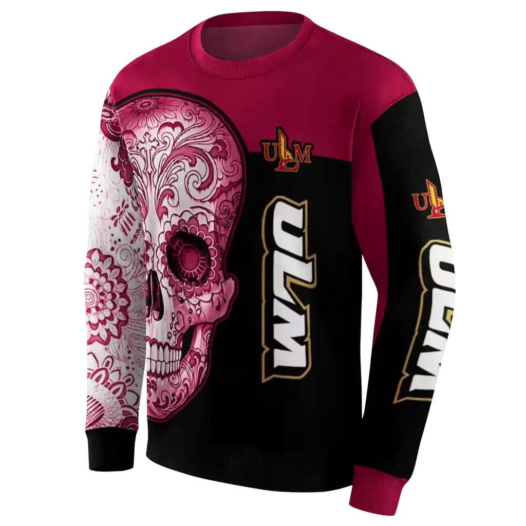 louisiana monroe warhawks sugar skull red black hoodie new arrival louisiana monroe warhawks sugar skull red black hoodie new arrival