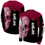 louisiana monroe warhawks sugar skull red black hoodie best selling