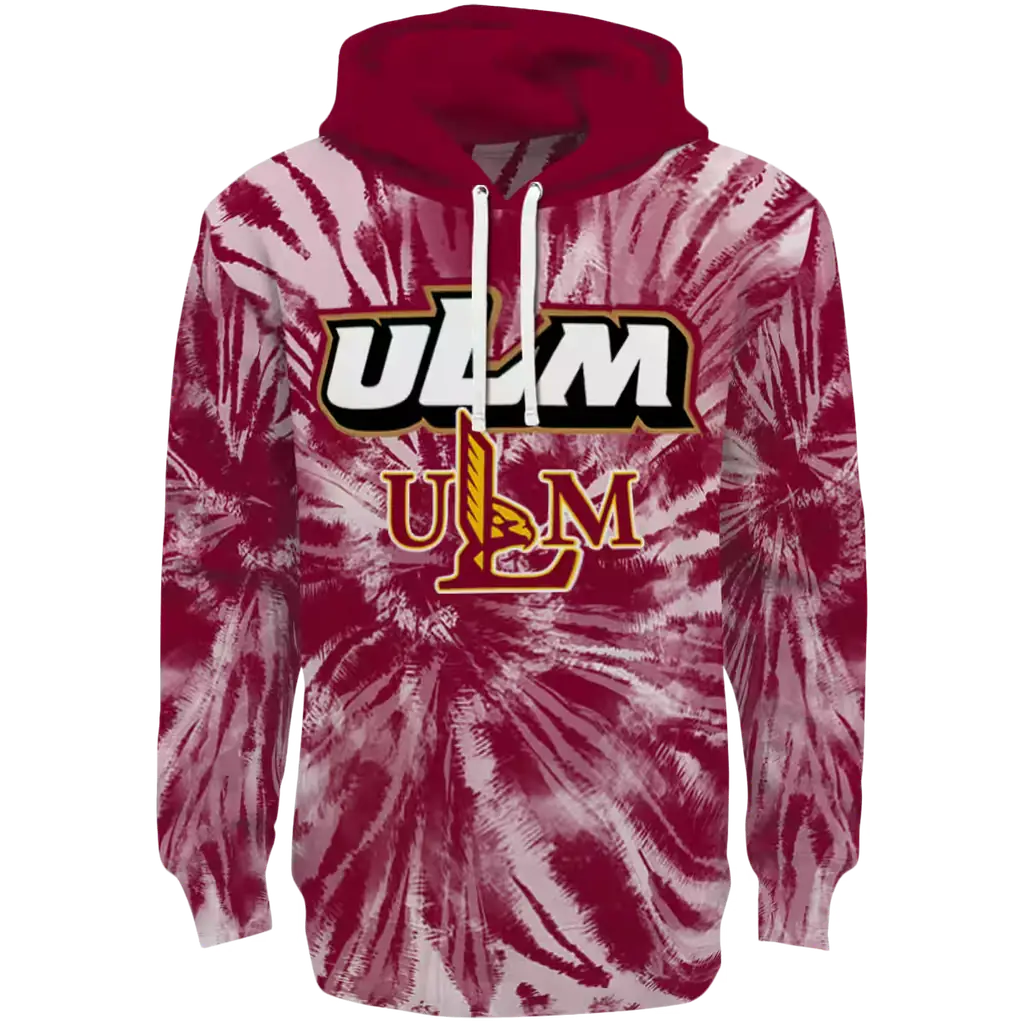 louisiana monroe warhawks tie dye pattern red hoodie best selling louisiana monroe warhawks tie dye pattern red hoodie best selling
