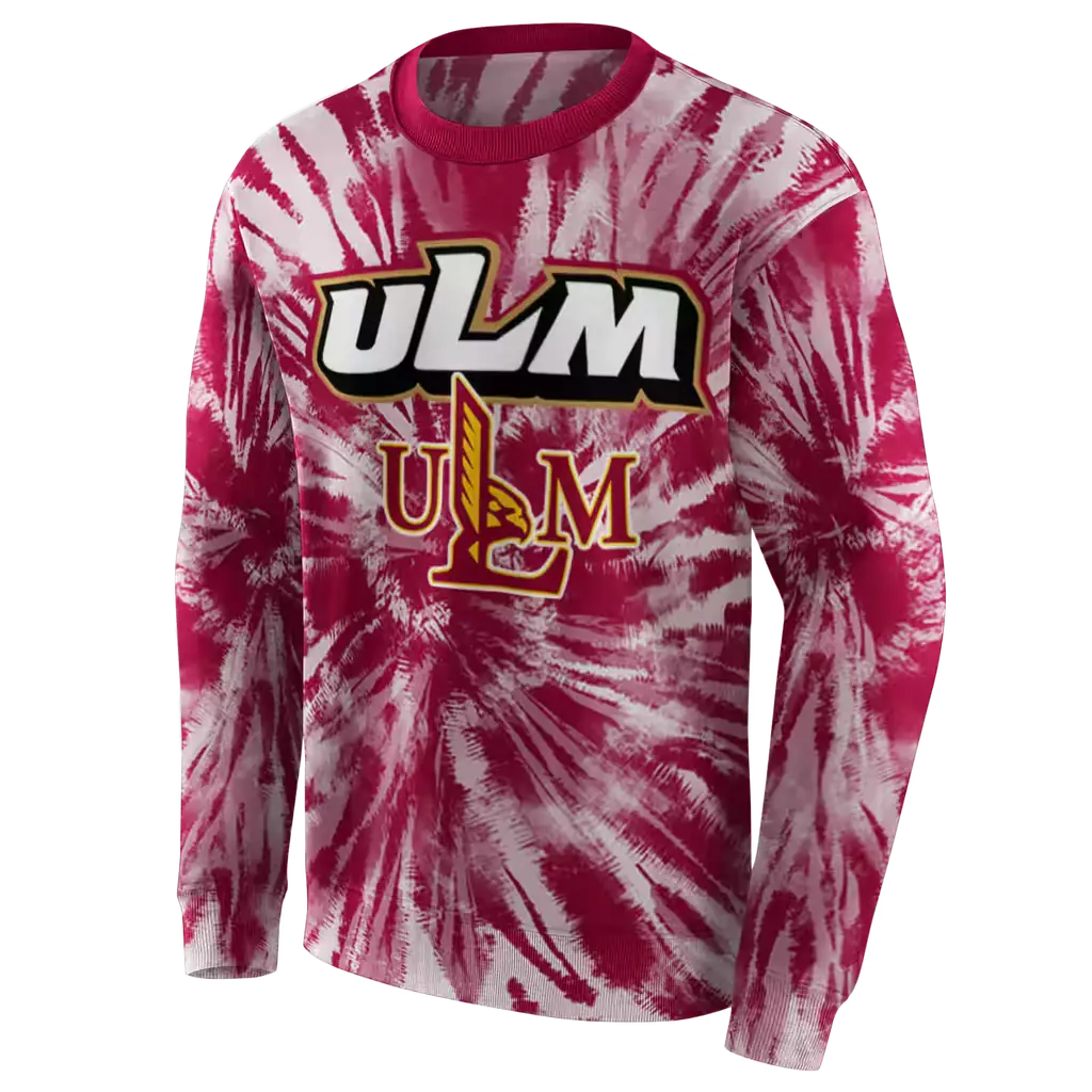 louisiana monroe warhawks tie dye pattern red hoodie new arrival louisiana monroe warhawks tie dye pattern red hoodie new arrival