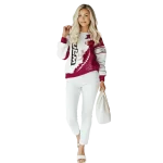 louisiana monroe warhawks triangular pattern red white hoodie best selling